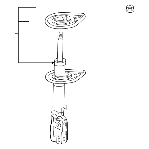 Toyota 48540-80581 Suspension Strut Assembly Toyota 48540-80581 Suspension Strut Assembly